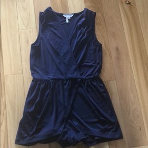 BCBG Navy Romper